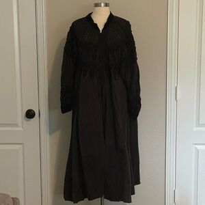 Magnolia Pearl Black Long Sleeve Opera Coat